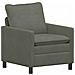 Set di divani 2 pcs Grigio Chiaro Tessuto - Foto miniatura 3