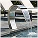 Fontana da Piscina Argento 60 x 30 x 70 cm Acciaio Inox - Foto miniatura 2