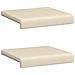 Cuscino per panchina 2 pz Microfibra Beige Profondità 35 cm - Foto miniatura 6