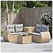 Set di divani 6 pz Beige e Grigio Chiaro - Foto miniatura 6