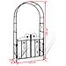 Arco Con Porta Da Giardino Per Piante Rampicanti - Foto miniatura 5
