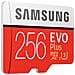 MicroSD XC EVO Plus Capacità 256 GB UHS-I 3 Classe 10 Velocità fino 100 MB / s con Adattatore SD, ideale per smartphone, tablet, fotocamere e per realizzare video in 4K. - Foto miniatura 8