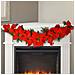 Ghirlanda Natalizia Con Stella Di Natale 7 Fiori 84cm Decorazioni Natalizie Casa - Foto miniatura 1