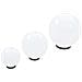 Set Lampade A Led Sferiche 6 Pz 20/30/40 Cm In Pmma - Foto miniatura 6