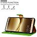 Custodia Compatibile Con Huawei Mate 8 In Verde Erbe - Coperchio Protettiva Con Chiusura Magnetica, Funzione Stand E Tasca Per Le Carte - Foto miniatura 3