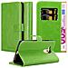 Custodia Compatibile Con Huawei Mate 8 In Verde Erbe - Coperchio Protettiva Con Chiusura Magnetica, Funzione Stand E Tasca Per Le Carte - Foto miniatura 4