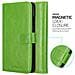 Custodia Compatibile Con Huawei Mate 8 In Verde Erbe - Coperchio Protettiva Con Chiusura Magnetica, Funzione Stand E Tasca Per Le Carte - Foto miniatura 5