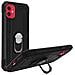 Cover Apple Iphone 11 Bi-materia Anello Magnetico Stand Nero - Foto miniatura 2
