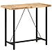 Tavolo Da Bar 120x58x107 Cm In Legno Ruvido Di Mango - Foto miniatura 1