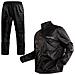 Tuta Impermeabile Moto Antipioggia Giacca Pantaloni Antiacqua Scooter Nero M - Foto miniatura 2