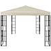 Gazebo con Stringa di Luci LED 3x4 m Crema - Foto miniatura 2