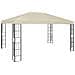 Gazebo con Stringa di Luci LED 3x4 m Crema - Foto miniatura 3