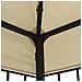 Gazebo con Stringa di Luci LED 3x4 m Crema - Foto miniatura 6