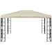 Gazebo con Stringa di Luci LED 3x4 m Crema - Foto miniatura 7