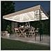 Gazebo con Stringa di Luci LED 3x4 m Crema - Foto miniatura 10
