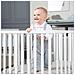 Box Per Bambini Style - 75x100 - Incl. Cuscinetti Di Protezione Grigio E Ruote - Legno Bianco - Foto miniatura 6