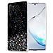 Custodia Compatibile Con Samsung Galaxy Note 10 Plus In Nero Con Glitter - Coperchio Protettivo In Silicone Tpu Flessibile Con Glitter Scintillanti - Foto miniatura 1