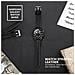 Bracciale Samsung Galaxy Watch 3 (45 Mm) Vera Pelle Nero - Foto miniatura 5
