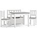 Set Tavolo E Sedie Per Bambini 4 Pezzi Bianco E Grigio In Mdf - Foto miniatura 2