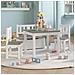 Set Tavolo E Sedie Per Bambini 4 Pezzi Bianco E Grigio In Mdf - Foto miniatura 1