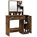 Toeletta Con Specchio Rovere Fumo 86,5x35x136 Cm - Foto miniatura 2