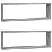 Mensole Cubo Muro 2 Grigio Sonoma 80x15x26,5 Legno Multistrato - Foto miniatura 2