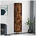 Credenza Rovere Fumo 34,5x34x180 Cm In Legno Multistrato - Foto miniatura 1