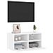 Mobile Tv A Parete Bianco 60x30x30 Cm In Legno Multistrato - Foto miniatura 5
