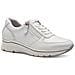Leisure Trainers White Silver Sneakers Pelle Scarpe Donna Bianco Eu 37, 1-23711-42 171 - Foto miniatura 1