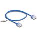 Cavo di rete RJ45 Cat. 6 UTP Ultra Slim 0,5 m blu con connettori corti - Foto miniatura 1