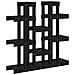 Supporto Per Piante Nero 104,5x25x109,5 Cm Legno Massello Pino - Foto miniatura 2