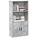 Libreria Grigio Cemento 60x24x120 Cm In Legno Multistrato - Foto miniatura 1