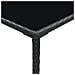 Tavolo Da Bar Da Giardino Nero 70x70x110 Cm Polyrattan E Vetro - Foto miniatura 5