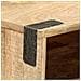 Tavolo Consolle 115x30x76 Cm In Legno Massello Di Mango Grezzo - Foto miniatura 5