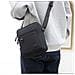 Elegante Borsa A Tracolla Verticale In Tessuto Oxford Per Uomo Black - Foto miniatura 2