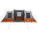 Tenda Familiare a Tunnel per 6 Persone Grigia Impermeabile - Foto miniatura 5