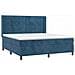 Letto a Molle con Materasso e LED Blu Scuro 180x200 cm - Foto miniatura 4
