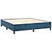 Letto a Molle con Materasso e LED Blu Scuro 180x200 cm - Foto miniatura 5