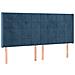 Letto a Molle con Materasso e LED Blu Scuro 180x200 cm - Foto miniatura 7