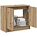 Mobile lavabo Rovere artigianale 63x29x55 cm Legno ingegnerizzato - Foto miniatura 3