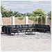 Set Divano da Giardino 11 pcs Antracite Acciaio - Foto miniatura 2