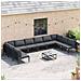 Set Divano da Giardino 11 pcs Antracite Acciaio - Foto miniatura 3