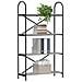 Libreria Grigio sonoma 80 x 30 x 146 cm Legno multistrato - Foto miniatura 3