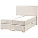 Divano Letto Con Contenitore Tessuto Major 120 X 200 Cm Beige Chiaro - Foto miniatura 3