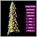 Albero di Natale con 100 LED Bianco caldo 120 cm PET - Foto miniatura 7