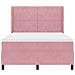 Letto a molle con testiera Rosa 140 x 190 cm Velluto - Foto miniatura 8