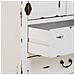 Mobiletto In Legno Con 4 Cassetti E 2 Ante, Bianco, 60x40x140h Cm - Foto miniatura 6