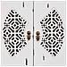 Mobiletto In Legno Con 4 Cassetti E 2 Ante, Bianco, 60x40x140h Cm - Foto miniatura 7