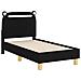 Struttura letto per bambini con testata Nero 70 x 140 cm - Foto miniatura 4