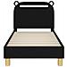 Struttura letto per bambini con testata Nero 70 x 140 cm - Foto miniatura 5
